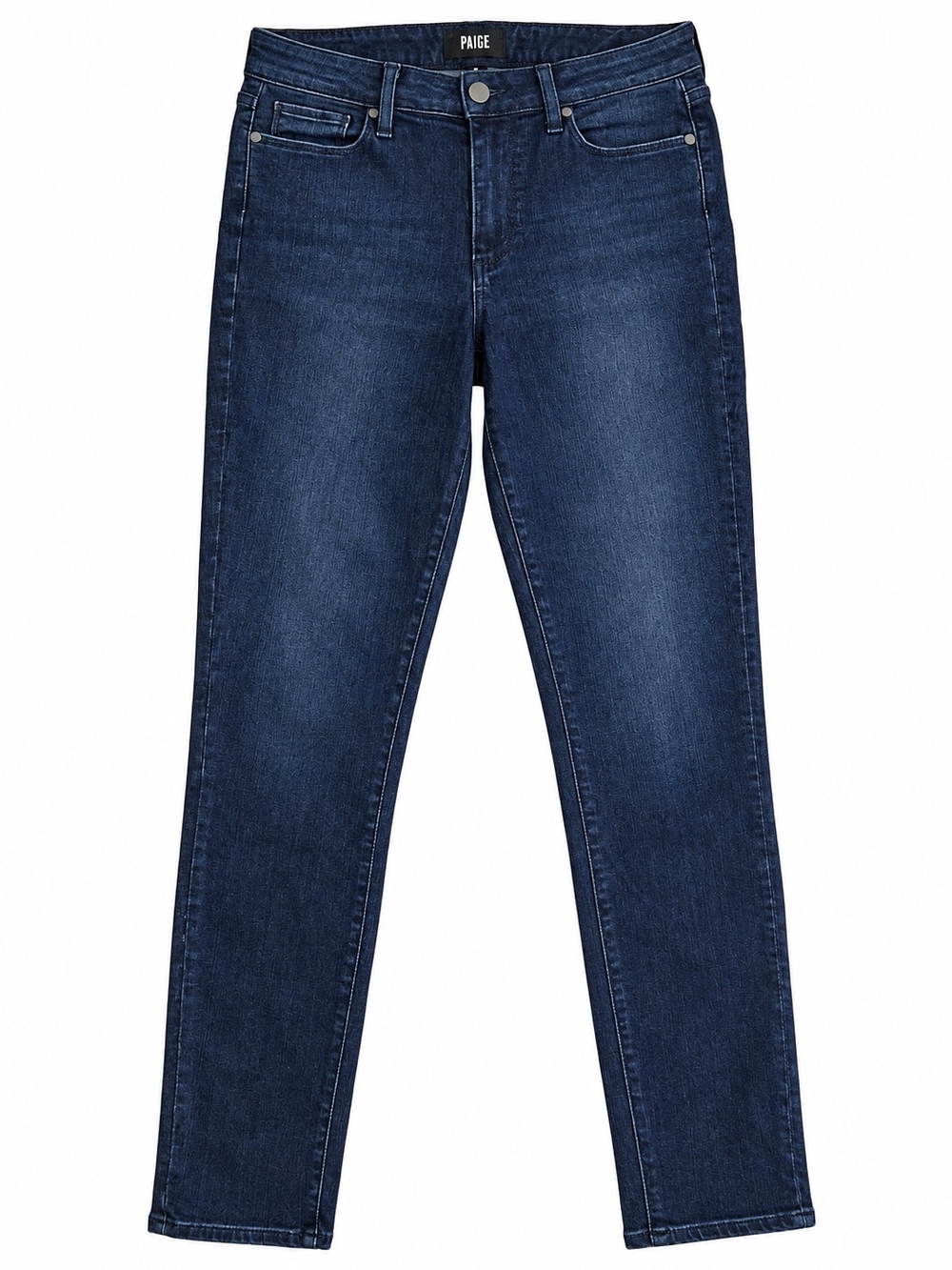 PAIGE Women's Dark Blue Wash Hoxton Ankle Jeans Casual Stretch High Rise Slim